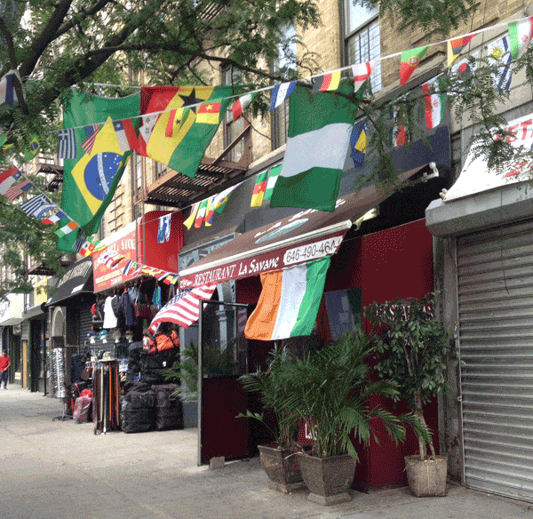 street cafe in harlem