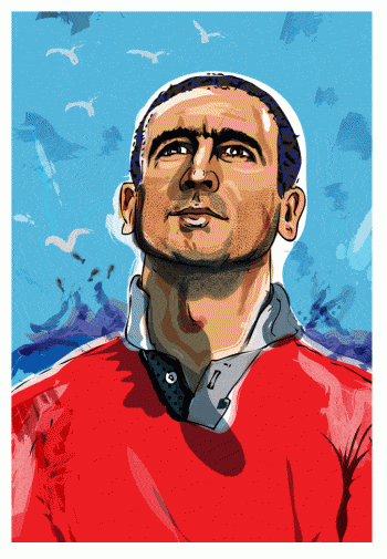 eric cantona illustration