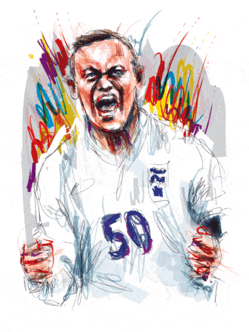 Wayne Rooney illustration