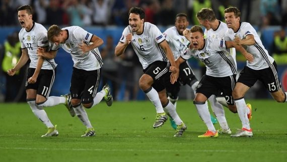 germany players celebrate