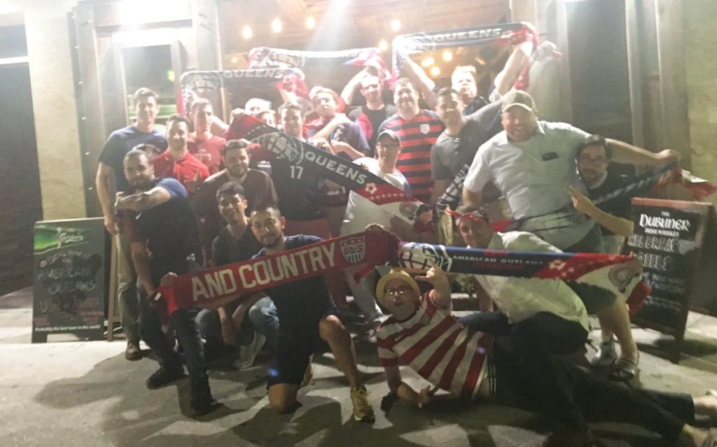 usa soccer fans celebrate in queens