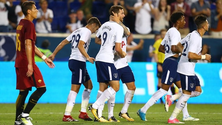 spurs players at red bull arena