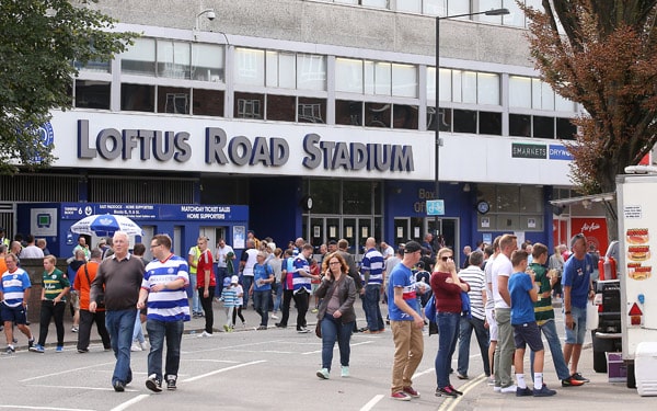 qpr fans outside loftus road