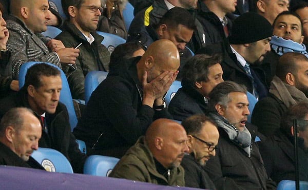 Pep Guardiola managing Manchester City