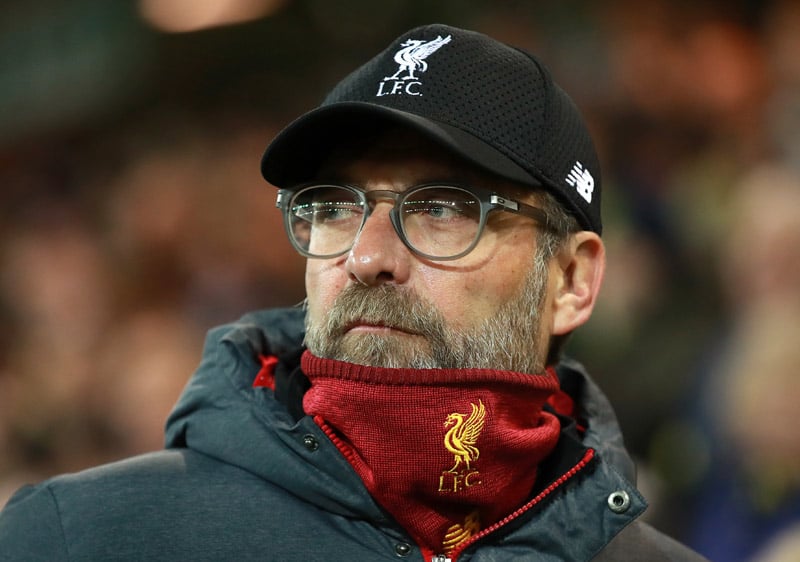 Liverpool manager Jurgen Klopp during a game