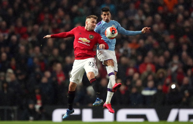 action from the manchester derby