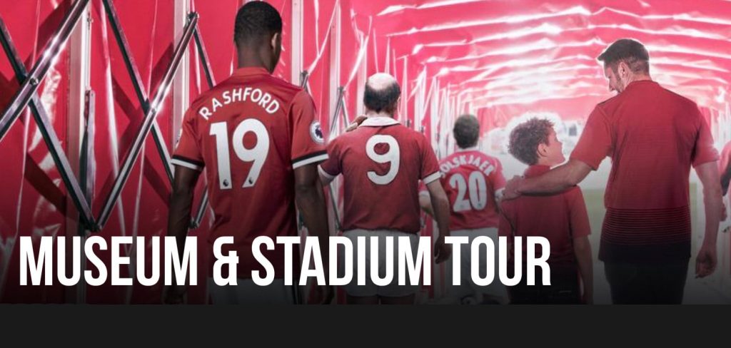 manchester united stadium tour poster