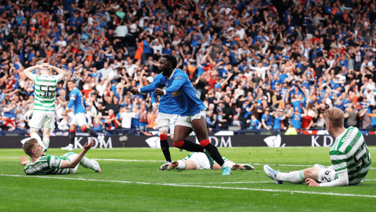 rangers players in action