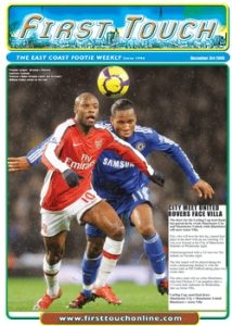 first touch magazine cover featuring arsenal