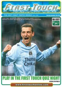 first touch magazine cover featuring Man City