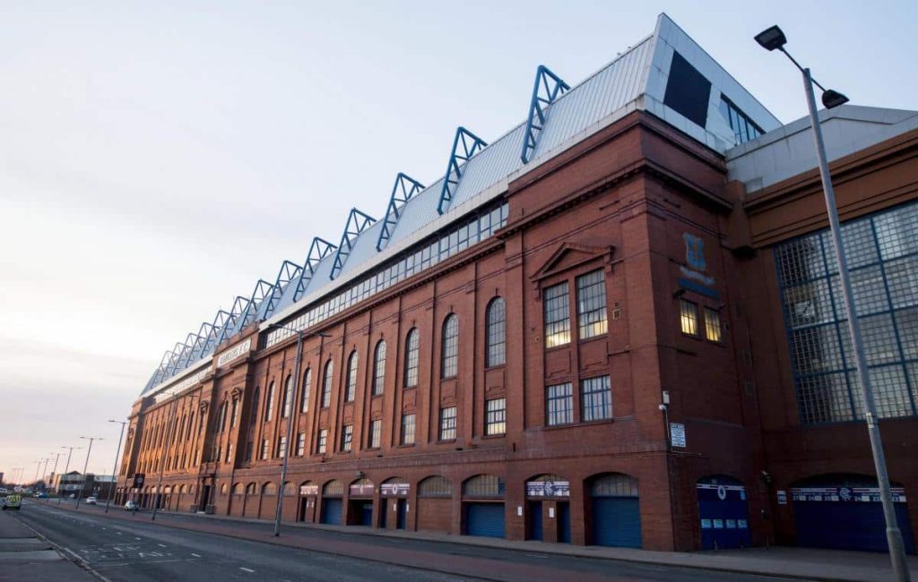 outside Rangers FC stadium