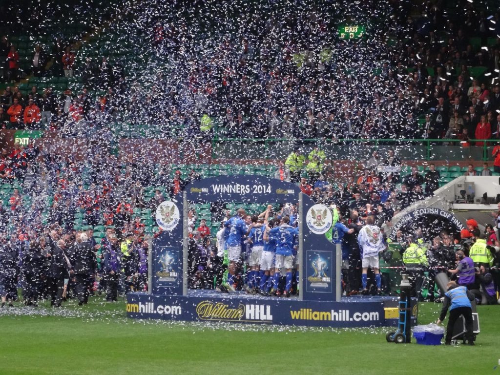 Scottish cup final action