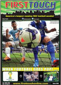 first touch magazine cover featuring Manchester City
