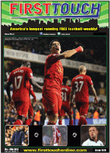 first touch magazine cover featuring liverpool
