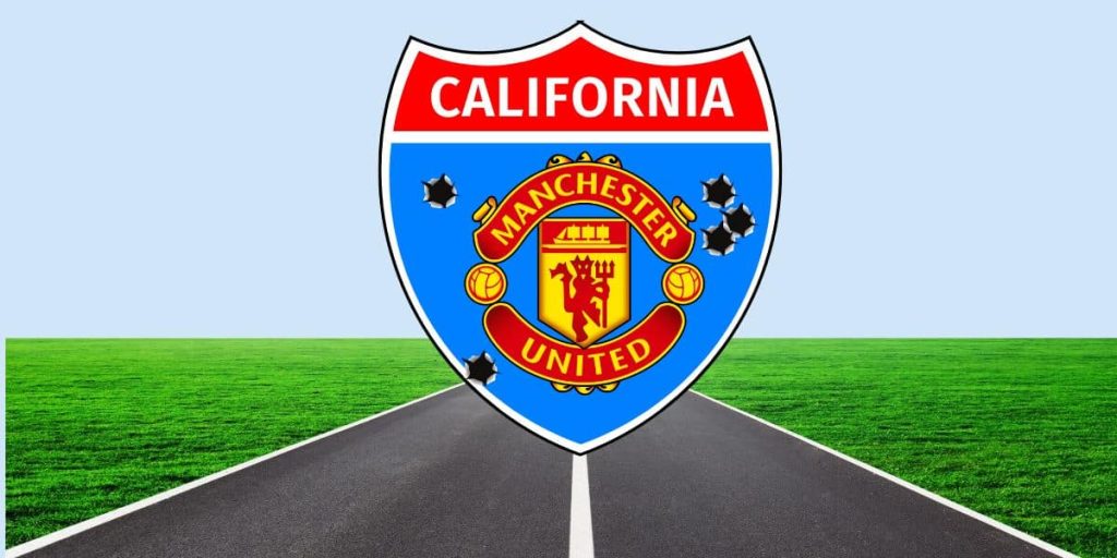 manchester united in california logo