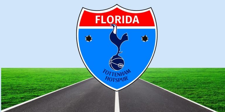 road sign graphic for tottenham supporters and soccer bars in florida logo