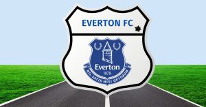 everton logo on roadsign