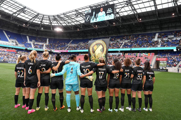 gotham fc players at Red Bull arena