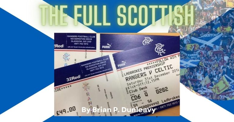 rangers vs celtic ticket stub