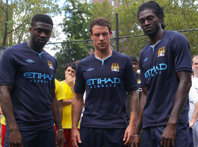 Man city players in new york