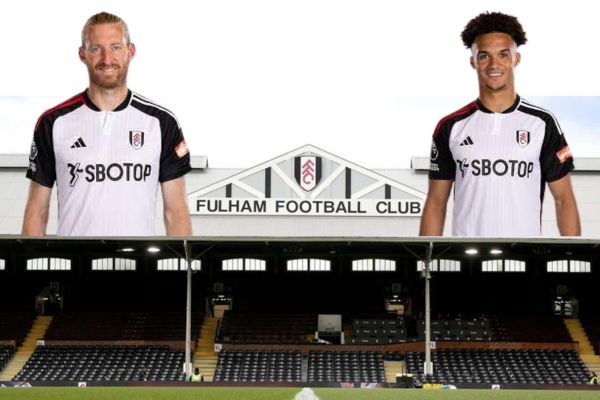 Tim Ream and Antonee Robinson of Fulham FC