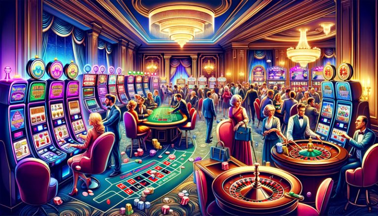 illustration of a casino
