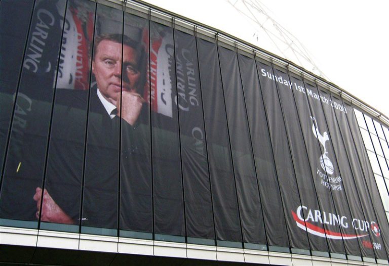 Harry Redknapp on a billboard