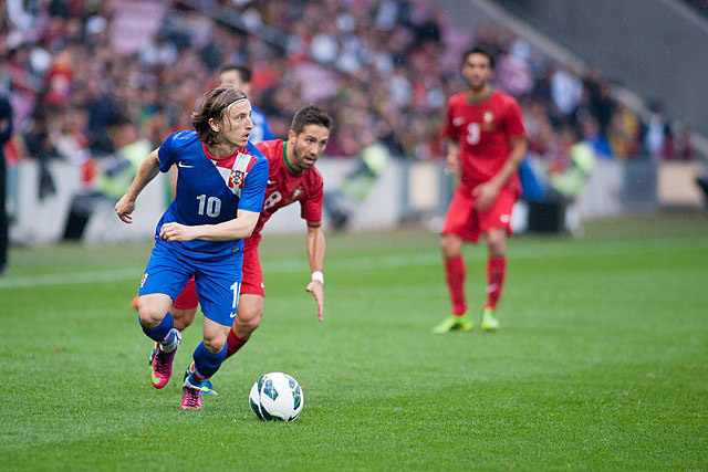 Luka Modric in action