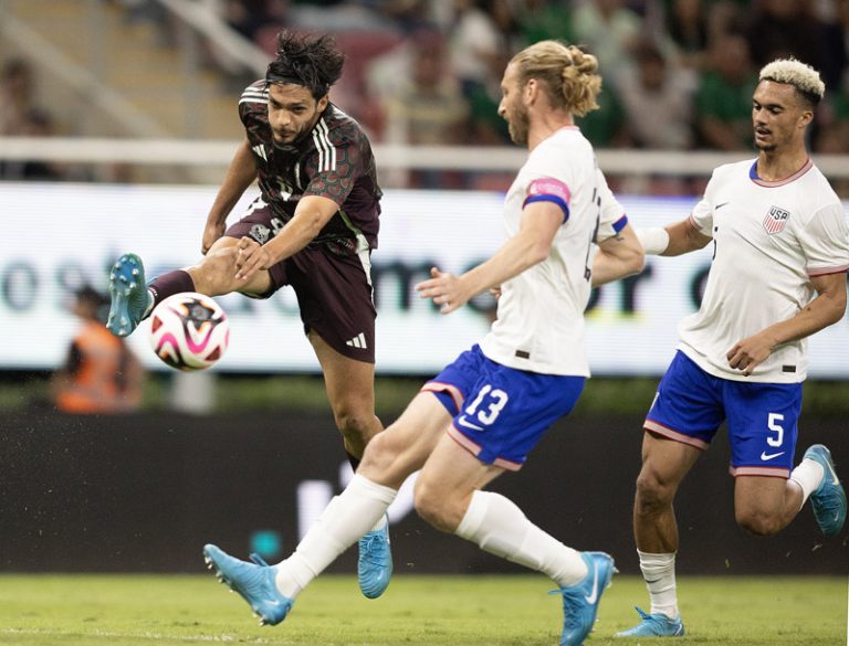 Mexico's Raul Jimenez against USMNT