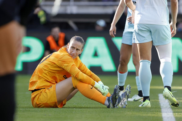 NJ/NY Gotham FC goalkeeper Ann-Katrin Berger