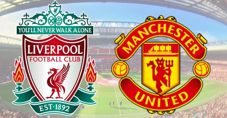 Manchester united and liverpool logos