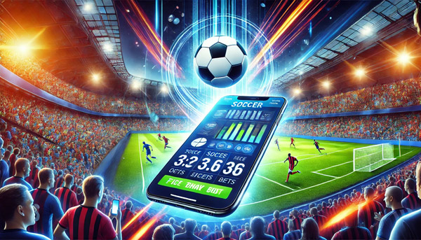 graphic depicting live soccer betting