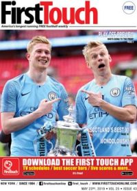 first touch magazine cover featuring Manchester City