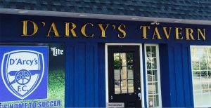 outside of darcys tavern soccer bar on the jersey shore